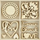 Kaisercraft Themed Mini Wooden Flourishes Be Mine
