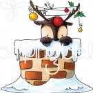 Stamping Bella Cling Stamps-Peekaboo Reindeer Stuffie