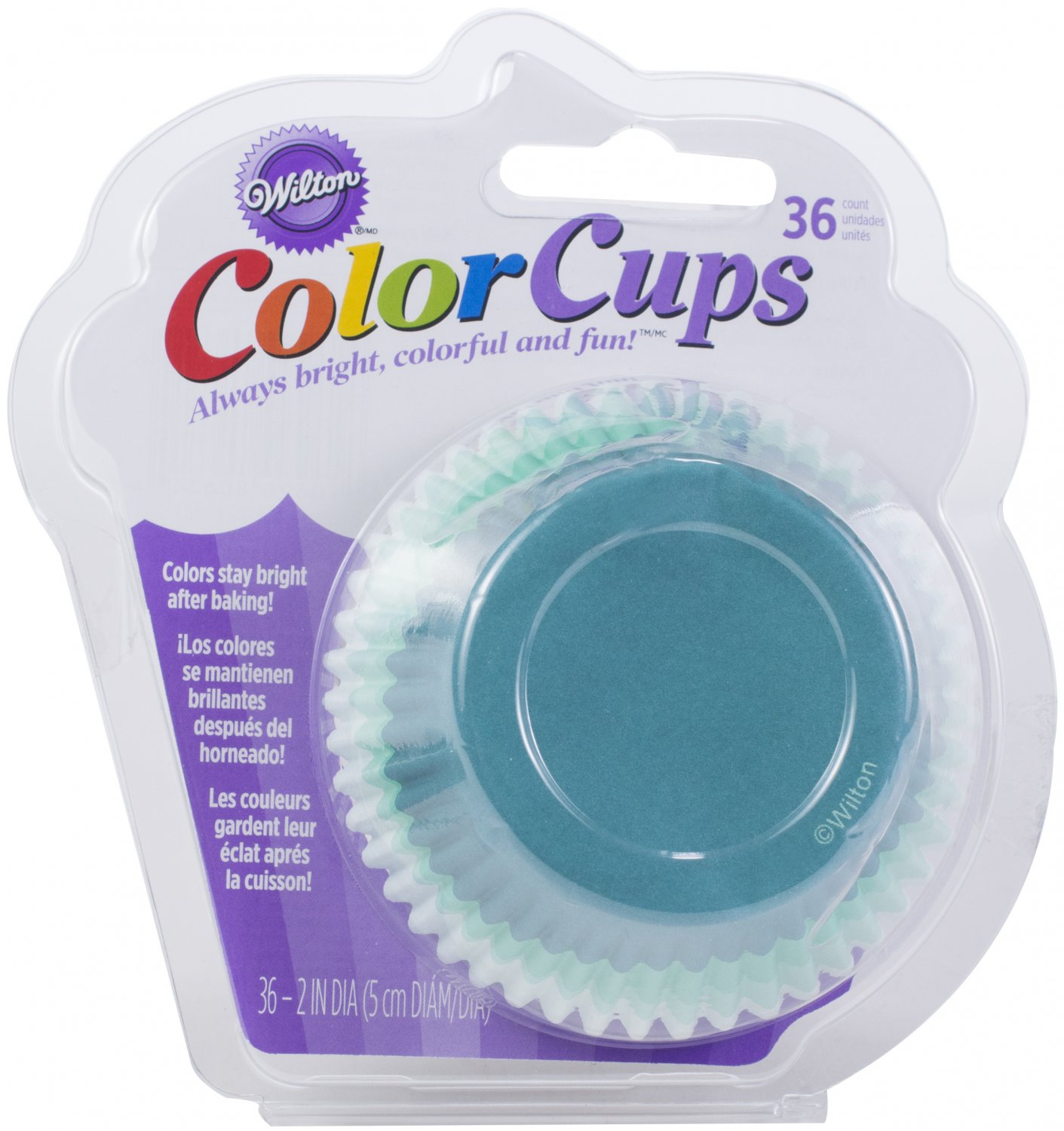 ColorCup Standard Baking Cups-Blue Ombre 36/Pkg