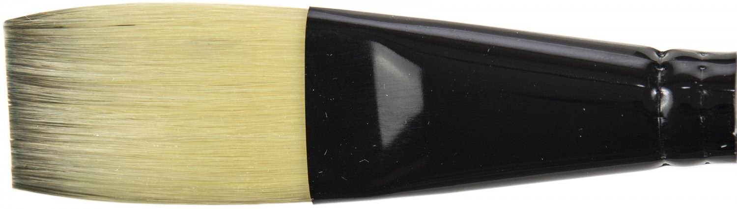 Black Silver Short Handle Brush-Stroke, Size: 1