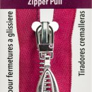 Coats Zipper Pull-Silver Open Tear Drop