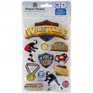 Paper House 3D Stickers 4.5"X7.5" -Wrestling