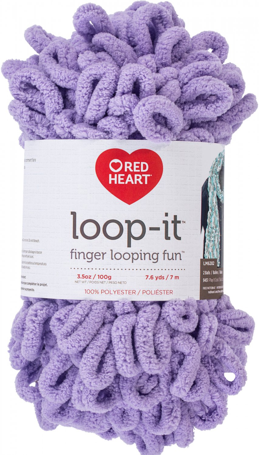Red Heart Yarn Loop-It-Purrr-ple