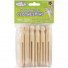 Wood Doll-Peg Clothespins Round-Natural 4.25" 6/Pkg
