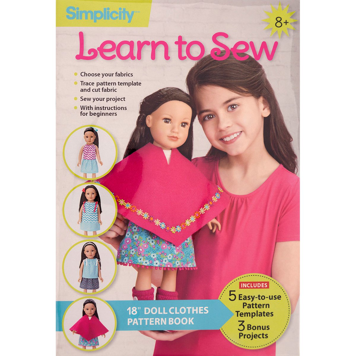 Simplicity Learn To Sew -18 Doll Clothes