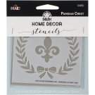 FolkArt Home Decor Stencil 4 X4 -Parisian Crest