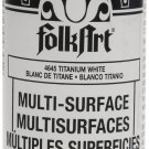 Plaid FolkArt Multi-Surface Paint (8 oz),Titanium White