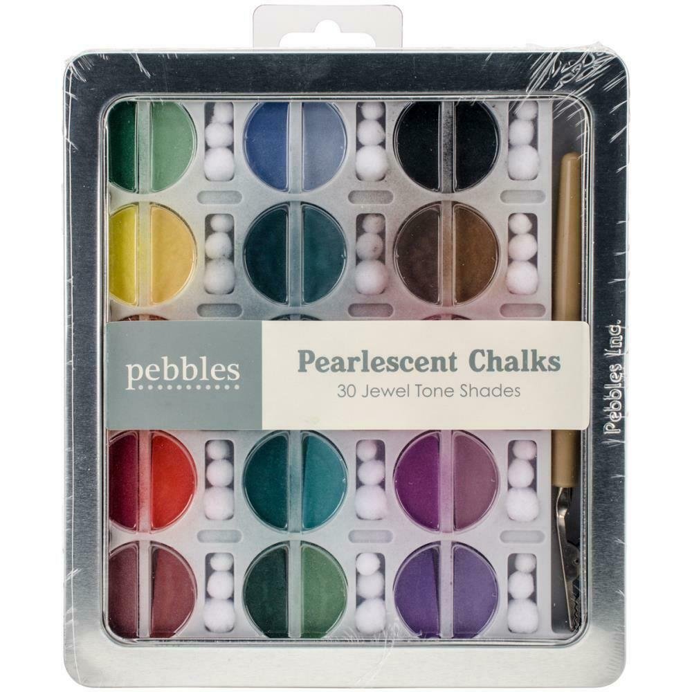 American Craft Pearlescent Chalk Set By Pebbles Jewel Tones