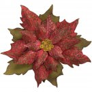 Tim Holtz Bigz Die With Texture Fades Layered Tattered Poinsettia