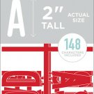 American Crafts DCWV Letterboard Letters & Characters 2 inches Red