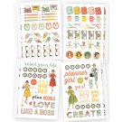 Simple Stories Carpe Diem The Reset Girl Collection Cardstock Stickers Icons