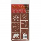 Armour Over N Over Glass Etching Stencil 5 X 8 Wild Thgs