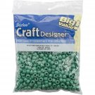 Darice Pony Beads Opaque Green 6mm X 9mm