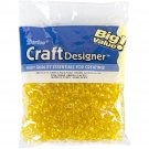 Darice Pony Beads Plastic Acid Yellow 6mm X 9mm 