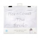 Darice Victoria Lynn™ Tote Here Comes the Bride White 18 inches