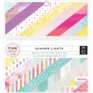 American Crafts Pink Paislee Summer Lights 6 x 6 Inch, Paper Pad