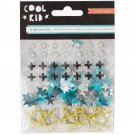 American Craft Crate Paper Cool Kid Collection Small Star Embellishments