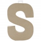 Darice Paper Mache Letter S 8 X 5.5 Inches