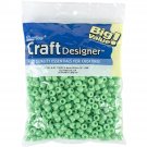 Darice Pony Beads Opaque Lime Green 6mm X 9mm