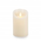 Luminara Flameless Candle Vanilla Scented Ivory Wax Classic Pillar 6 Inch Ivory