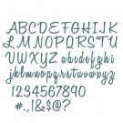 Sizzix Thinlits Dies By Tim Holtz Alphanumeric Script 1 inch Tall