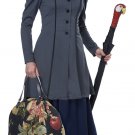 California Costumes Women's English Nanny Adult Costume, Gray/Navy, X-Large