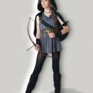 In Character Girls Child Huntres Costume Grey and black Medium (10-12)