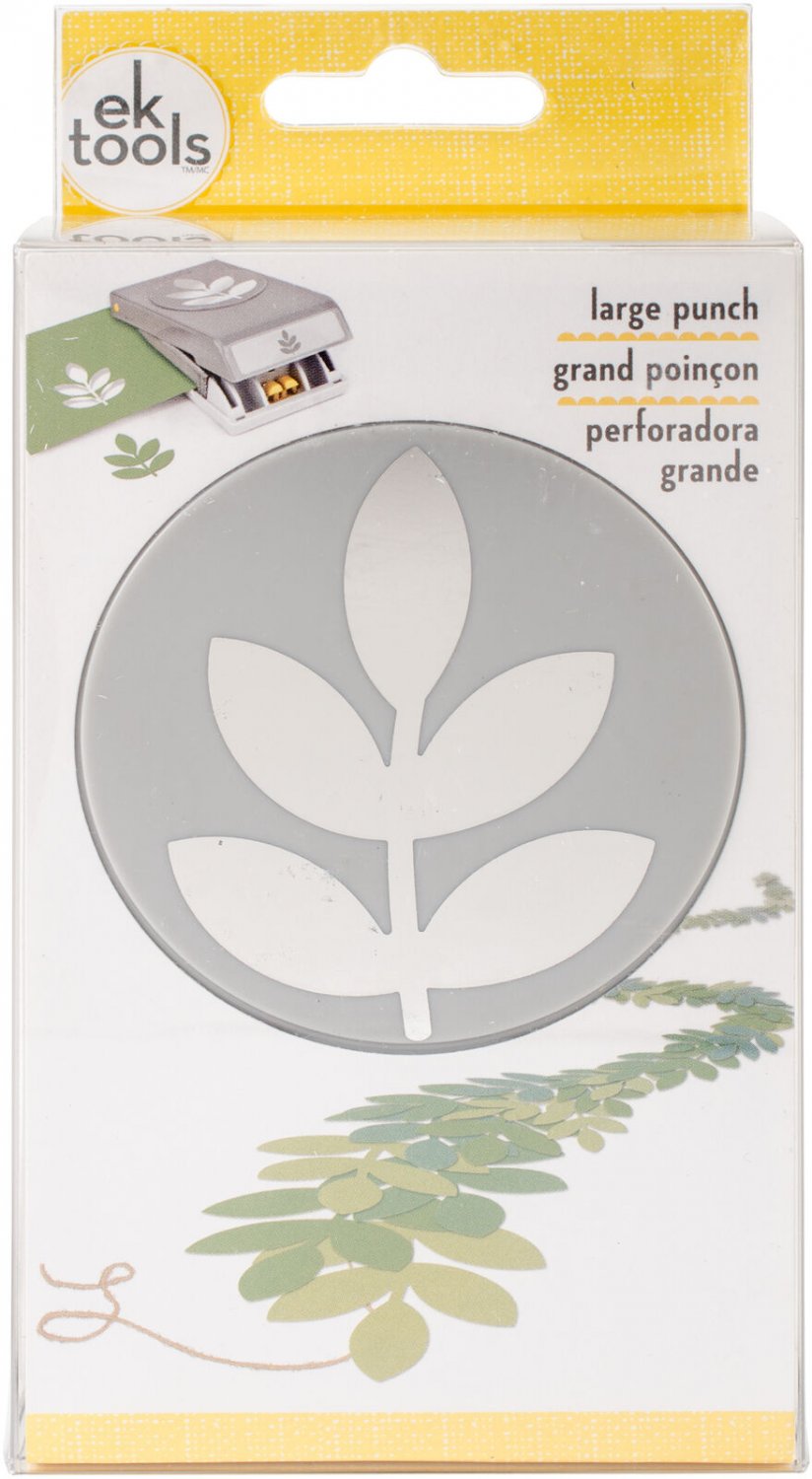 American Crafts EK Tools Large Punch-5 Leaf Branch