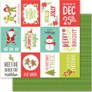 American Crafts  Holly Jolly Christmas 12X12 Double Sided Paper Happy Holidays