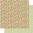 American Crafts  Holly Jolly Collection Christmas 12X12 Double Sided Paper Holly