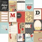 Say Cheese Double-Sided Elements Cardstock 12"X12"-3"X4" Journaling Cards