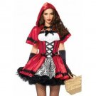 Leg Avenue Women'S Gothic Red Riding Hood Costume, White, X-Large