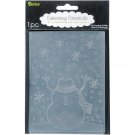 Darice Embossing Folder Snowman 4.25 X 5.75 Inches