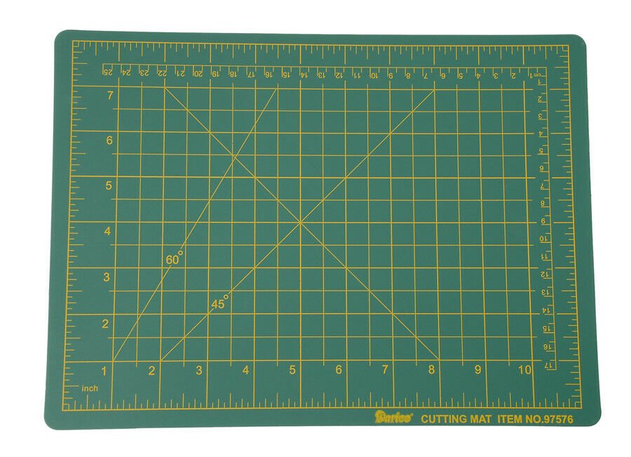 Darice Small Self Healing Cutting Mat Green 9 x 12 inches