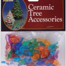 Darice Ceramic Christmas Tree Accessories Flame Pin 0.625 Inch Multi Color
