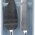 Darice Victoria Lynn Engravable Server Set Silver Knife and Cake Server
