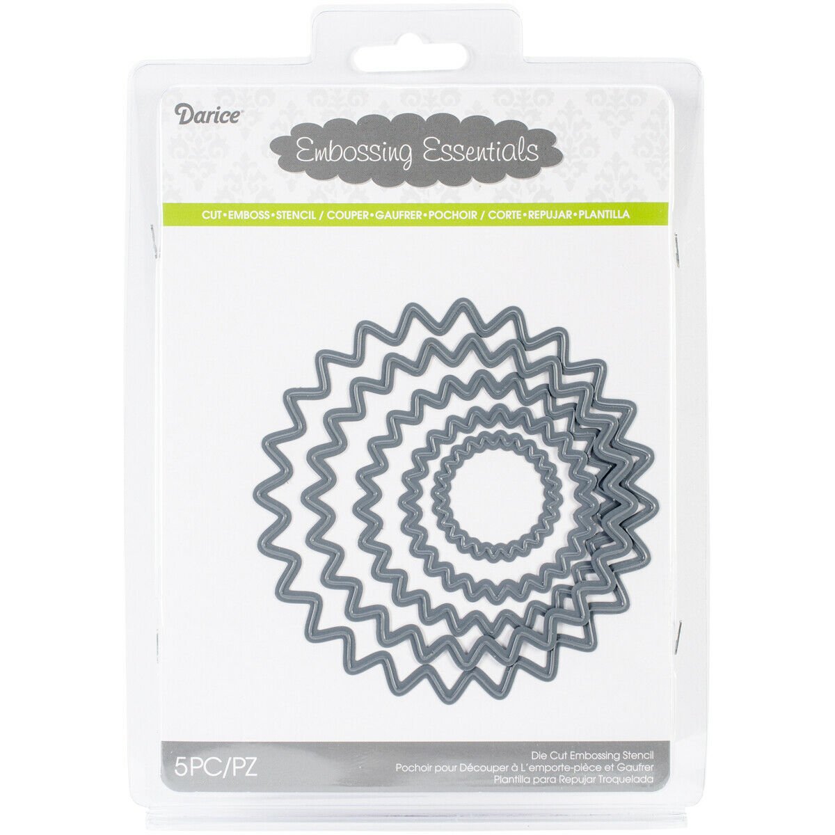 Darice Embossing Essentials Dies Nesting Scallop Circles