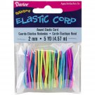 Darice Round Elastic Cord 2 mm X 5Yard Rainbow Colors