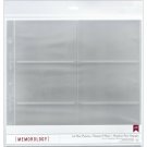 American Craft 12 X 12 Page Protectors With 4 X 6 Photo Pockets