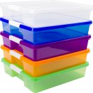 Storex Stack & Store Craft Box 14X14X3 inches Assorted Colors