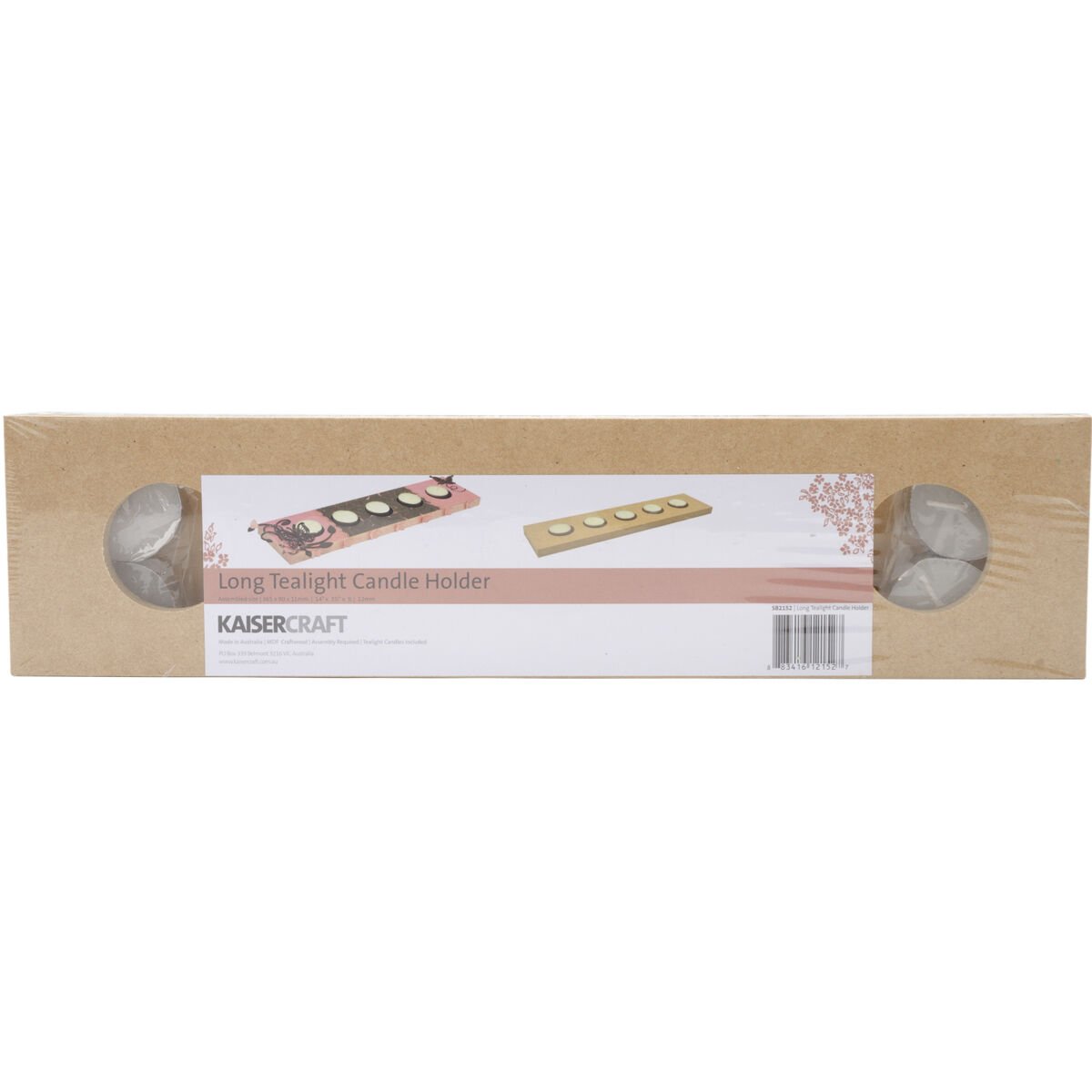 Kaiser Craft Beyond The Page Long 5 Tealight CAndle Holder Empty