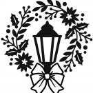 Darice Embossing Folder Lamp and Wreath 4.25 X 5.75 Inches