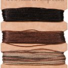 Darice Hemp Cord Set - Assorted Earthy Colors - 170 feet