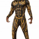 Rubies Men's Deluxe Erik Killmonger Battle Suit Muscle Chest, Standard