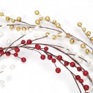 Darice Christmas Floral Berry Garland with Header Card Red 6 feet