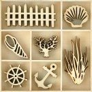 Kaisercraft Themed Mini Wooden Flourishes Beach