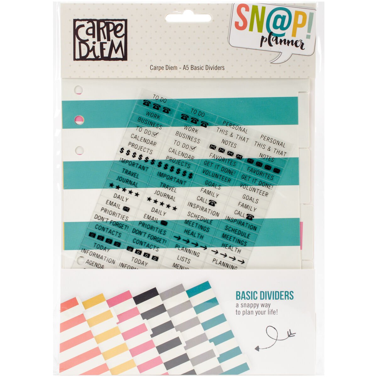 Simple Stories Carpe Diem Basic Dividers