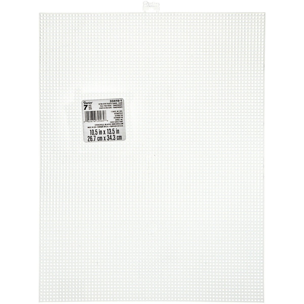 Darice Mesh Plastic Canvas Sheets Ultra Stiff 10.5 X 13.5 Inches Clear