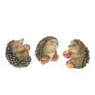 Darice Fairy Garden Animals Miniature Hedgehogs Eating Apples Assorted