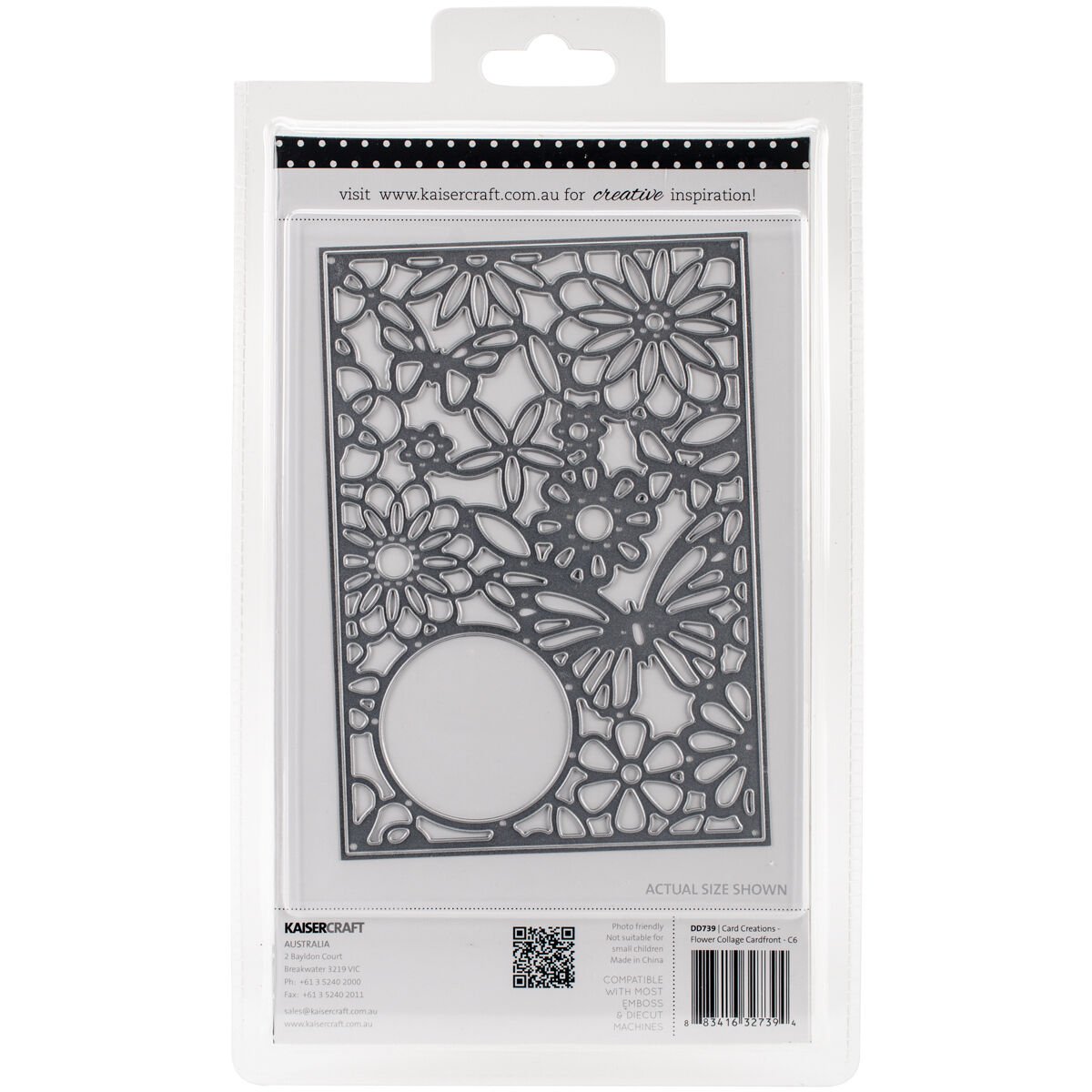 Kaiser Craft  Card Creations C6 Card Front Dies Flower Collage